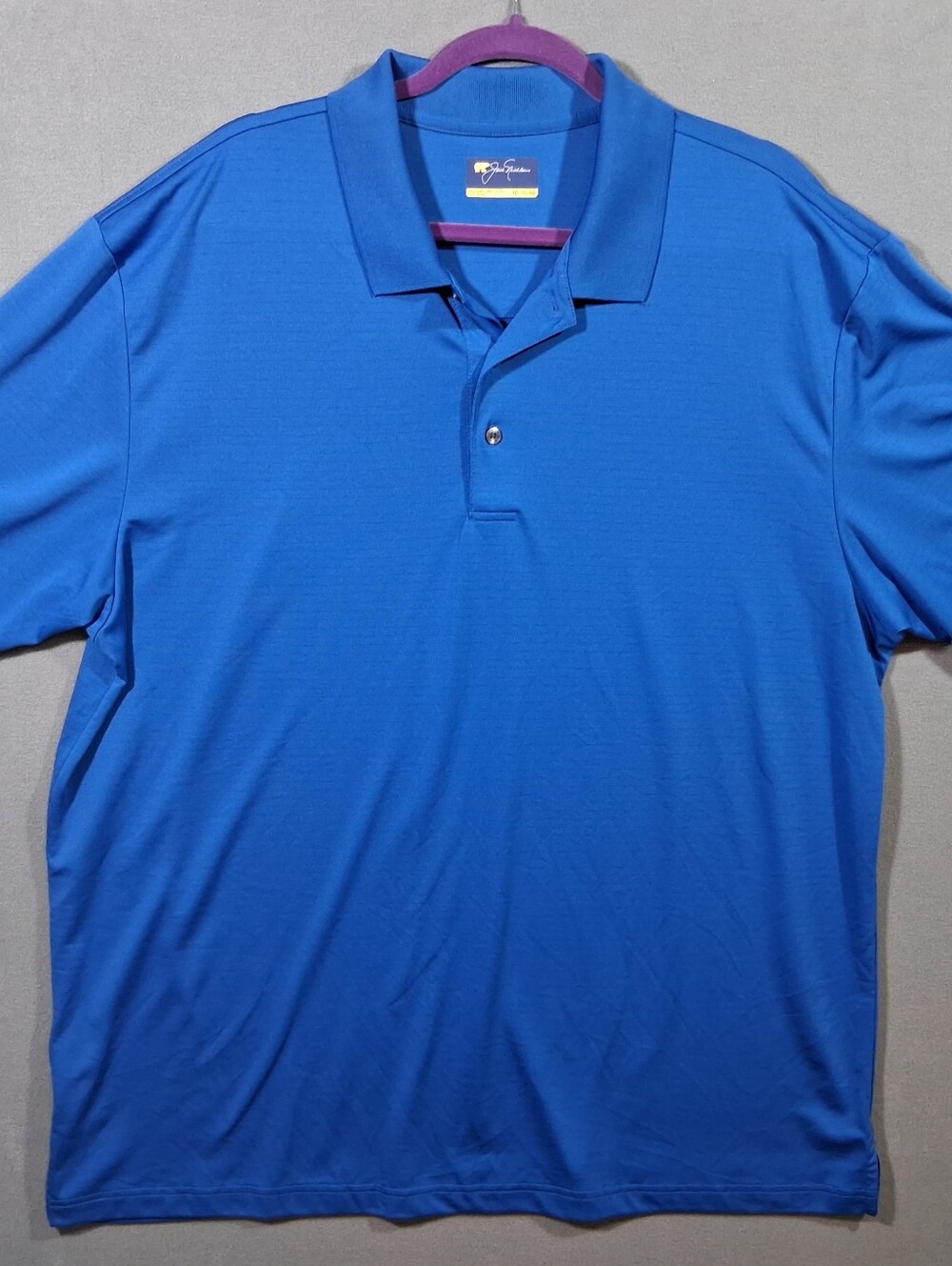 Jack Nicklaus Polo Shirt Men's XXL Blue Golden Bear Golf Sports Casual